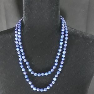 Genuine Lapis Lazuli Bead Necklace